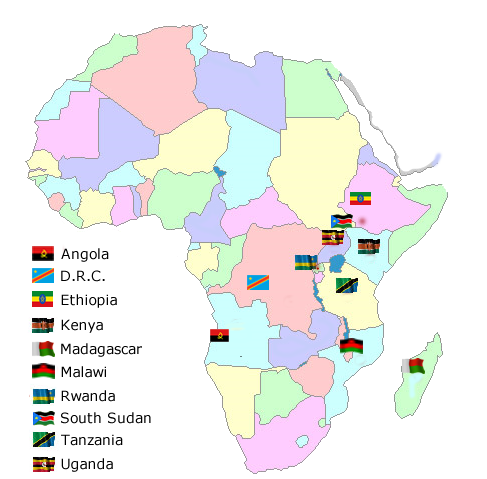 Steelwool Africa Ltd. Distributors map